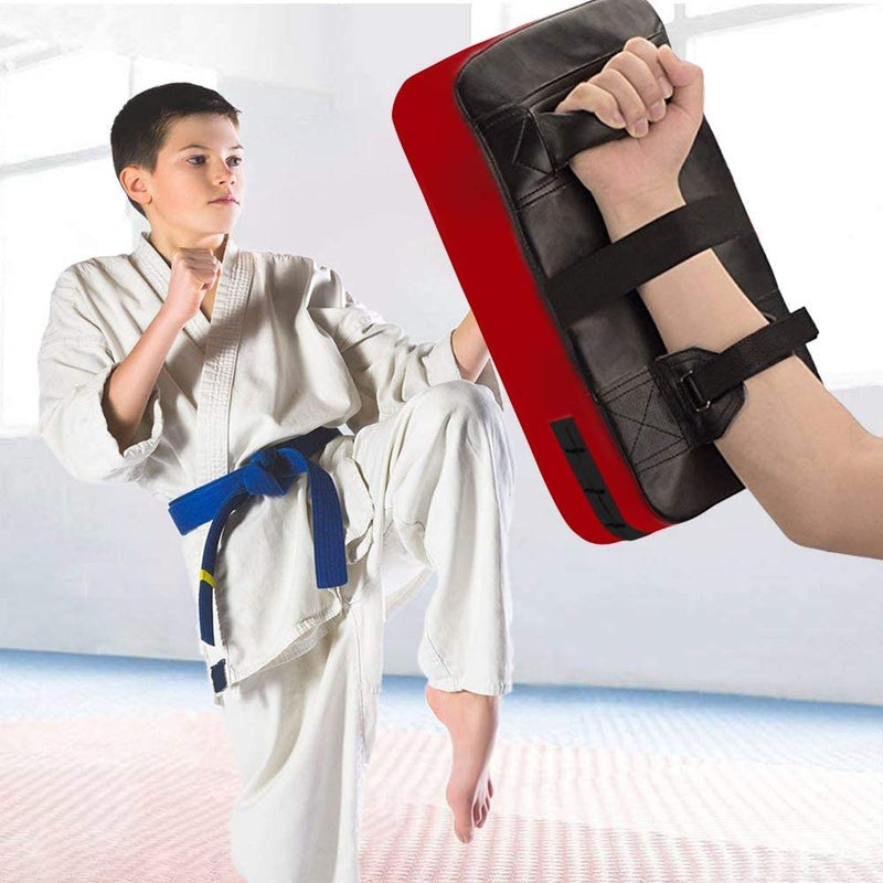 LuiceABC One Karate Taekwondo Boxing Kick Punch Adjustable Soft Shield Durable Training Pad for Boxing, Training and Protecting Your Palm, Wrist and Decreasing The Shock (Black) - Image 2